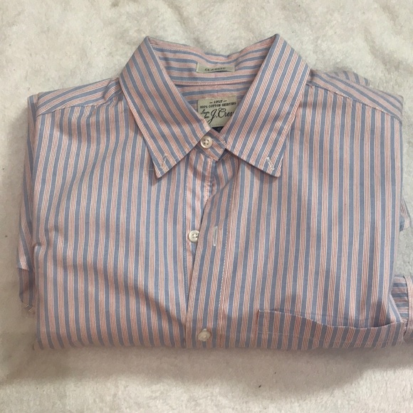 ⚠️Sold ⚠️Secret wash Striped Button Down shirt S - Picture 4 of 6
